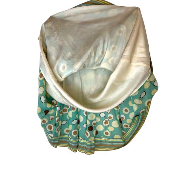 Max Studio Polka Dot Skirt Silk Cotton Blend Retro Inspired Women's Small - Picture 7 of 12